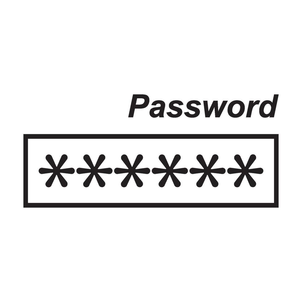 password logo design vector