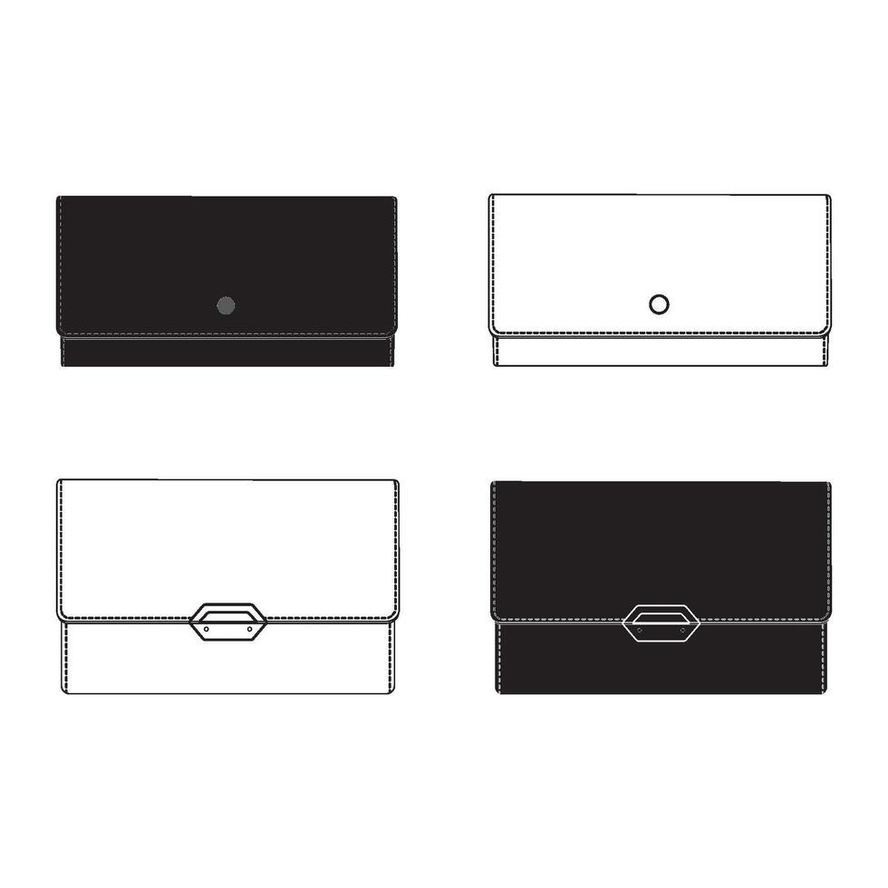 women's wallet design vector