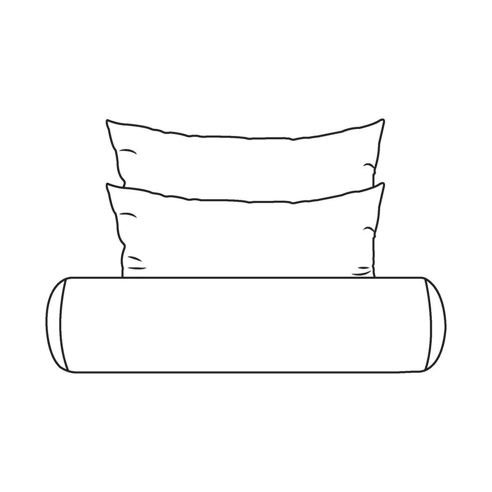pillow icon design vector