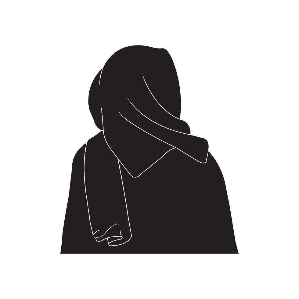 Muslimah hijab Logo vector