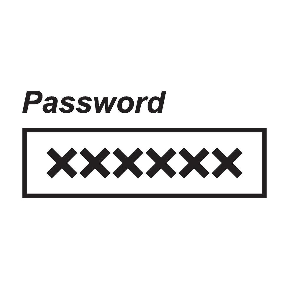password logo design vector