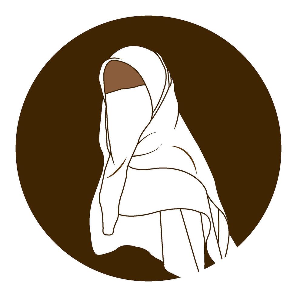 Muslimah hijab Logo vector