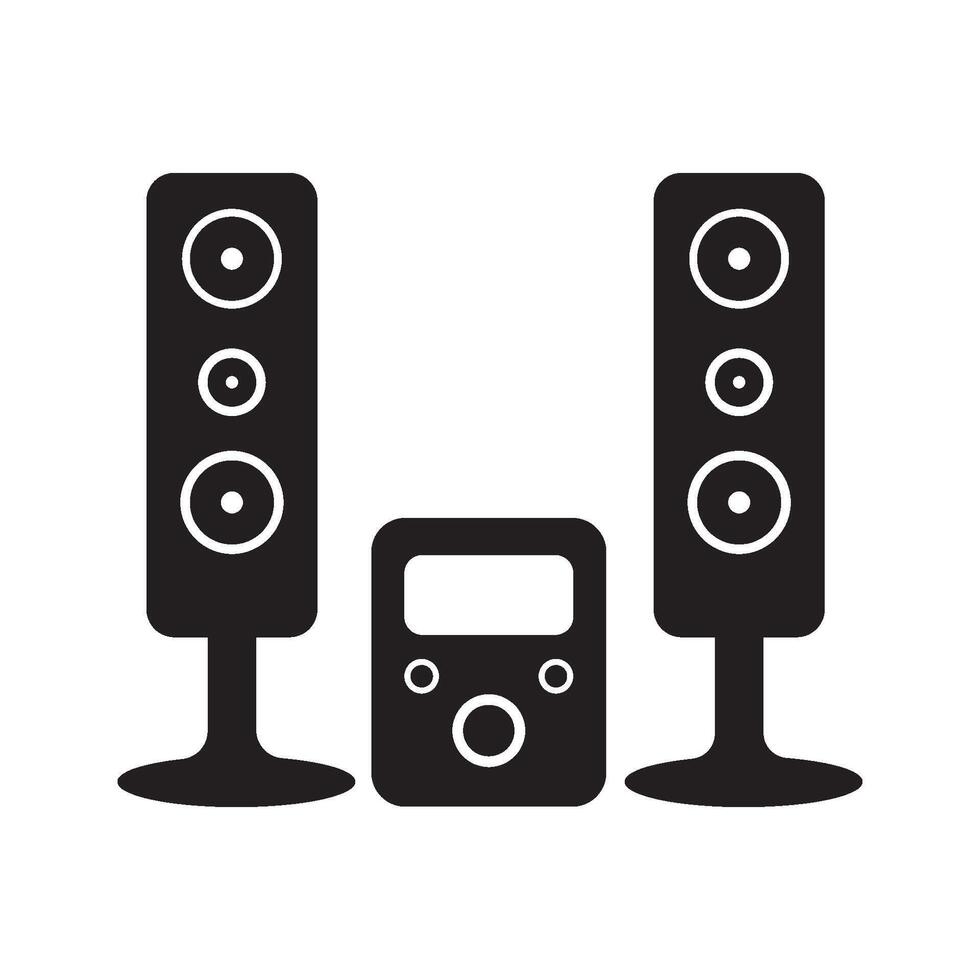 sound system logo vector