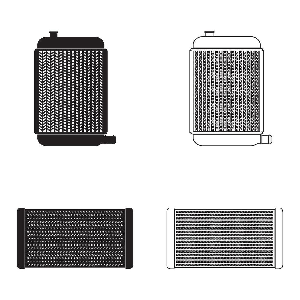 Radiator icon design vector