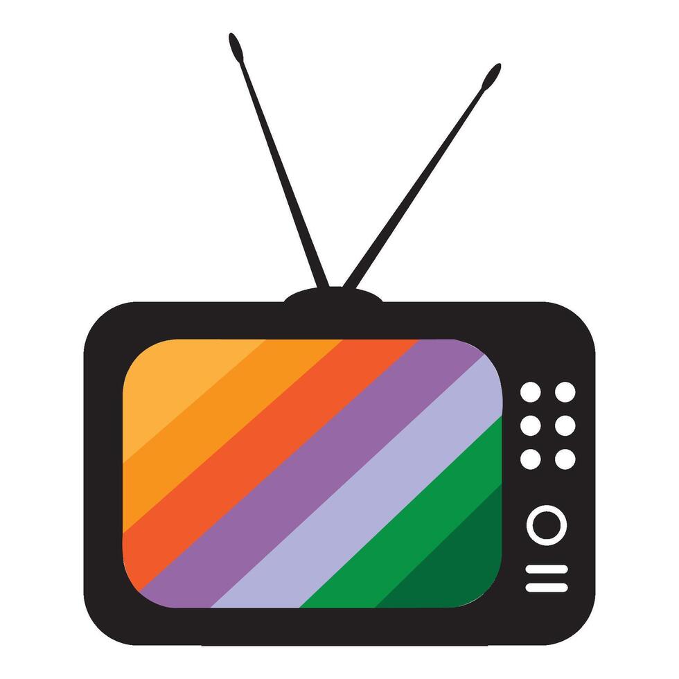 TV logo design vector
