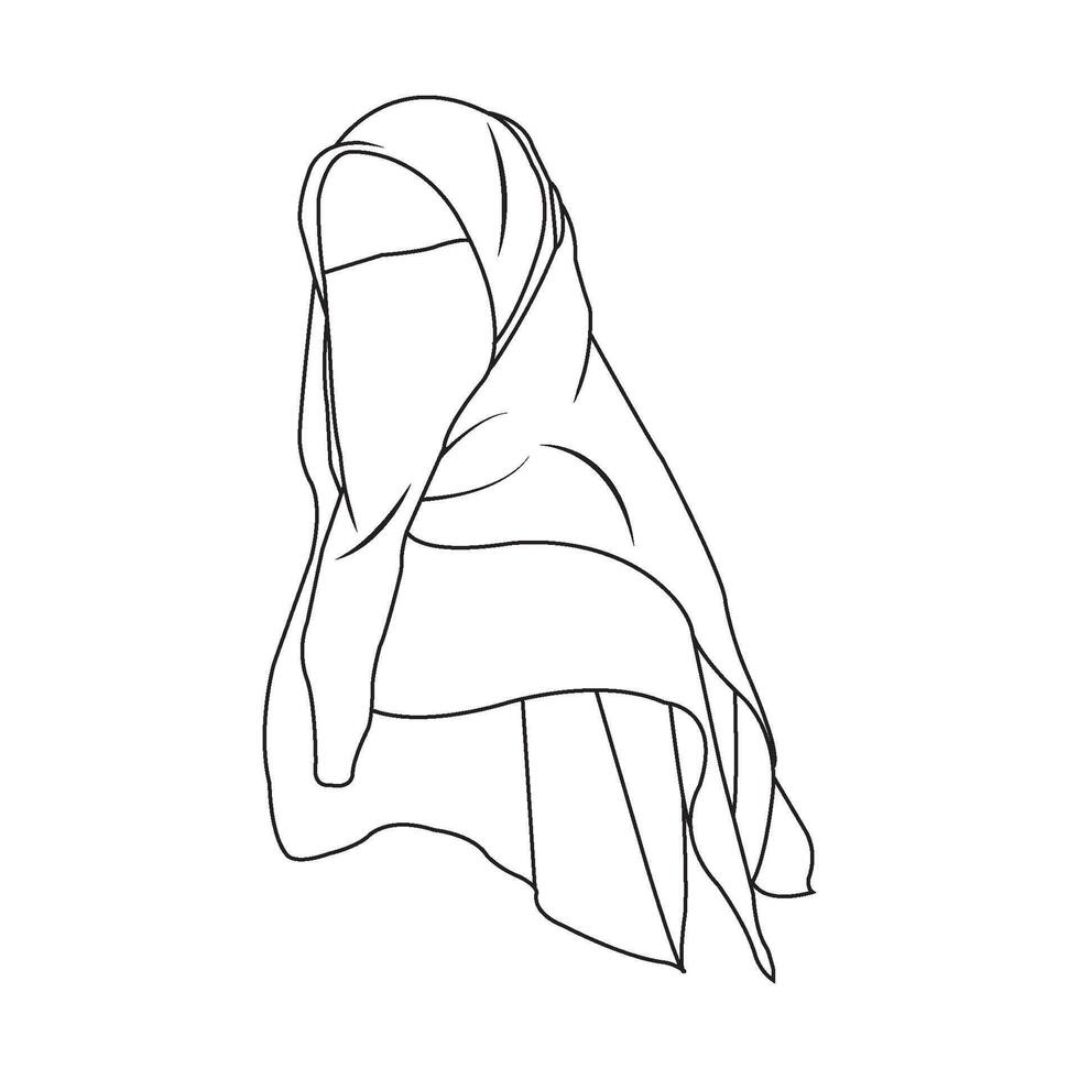 Muslimah hijab Logo vector