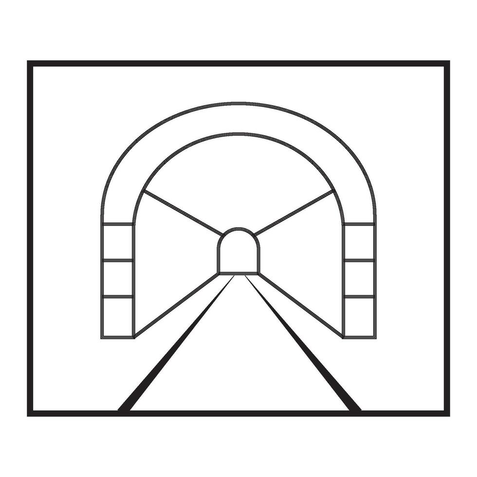 tunnel icon design vector