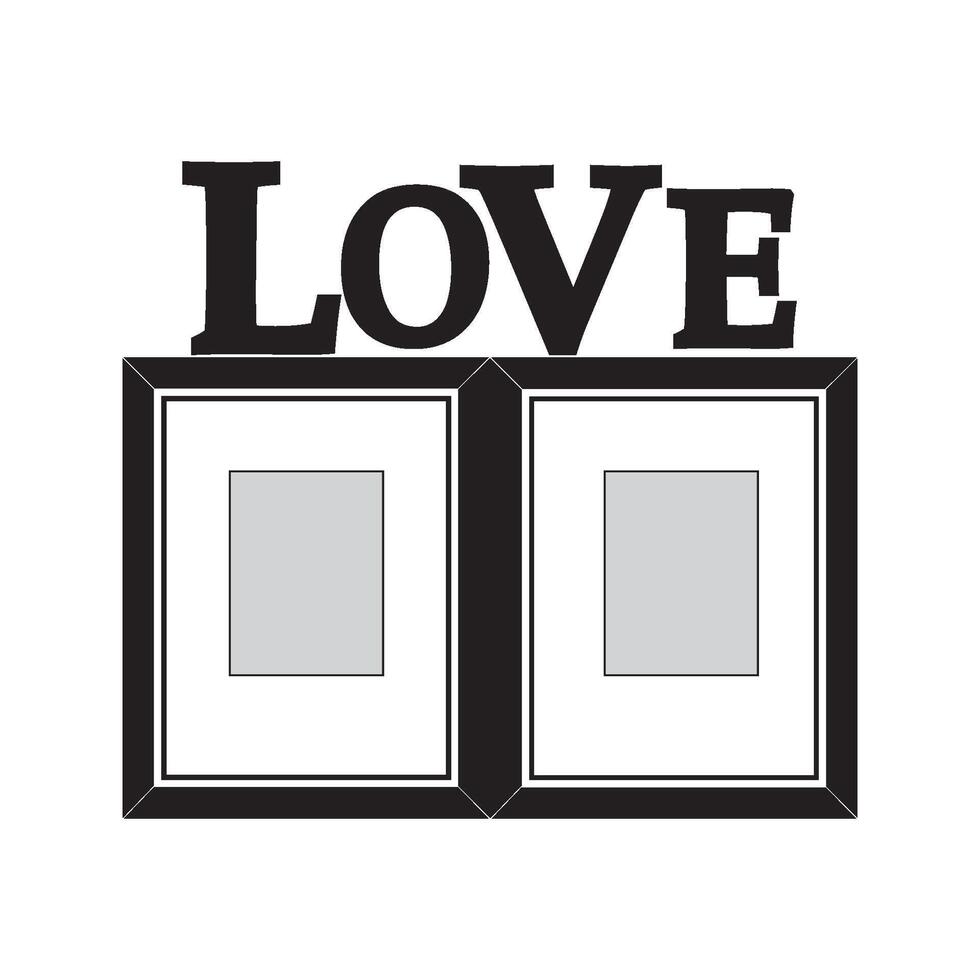 photo frame icon vector