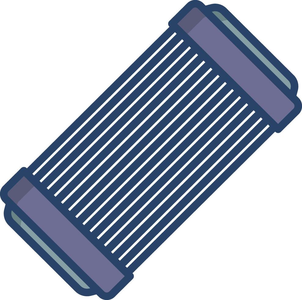 Air Filter linear color illustration vector