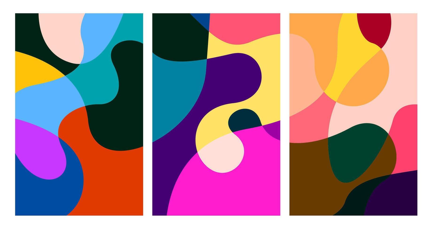 colorful abstract psychedelic liquid and fluid background pattern vector