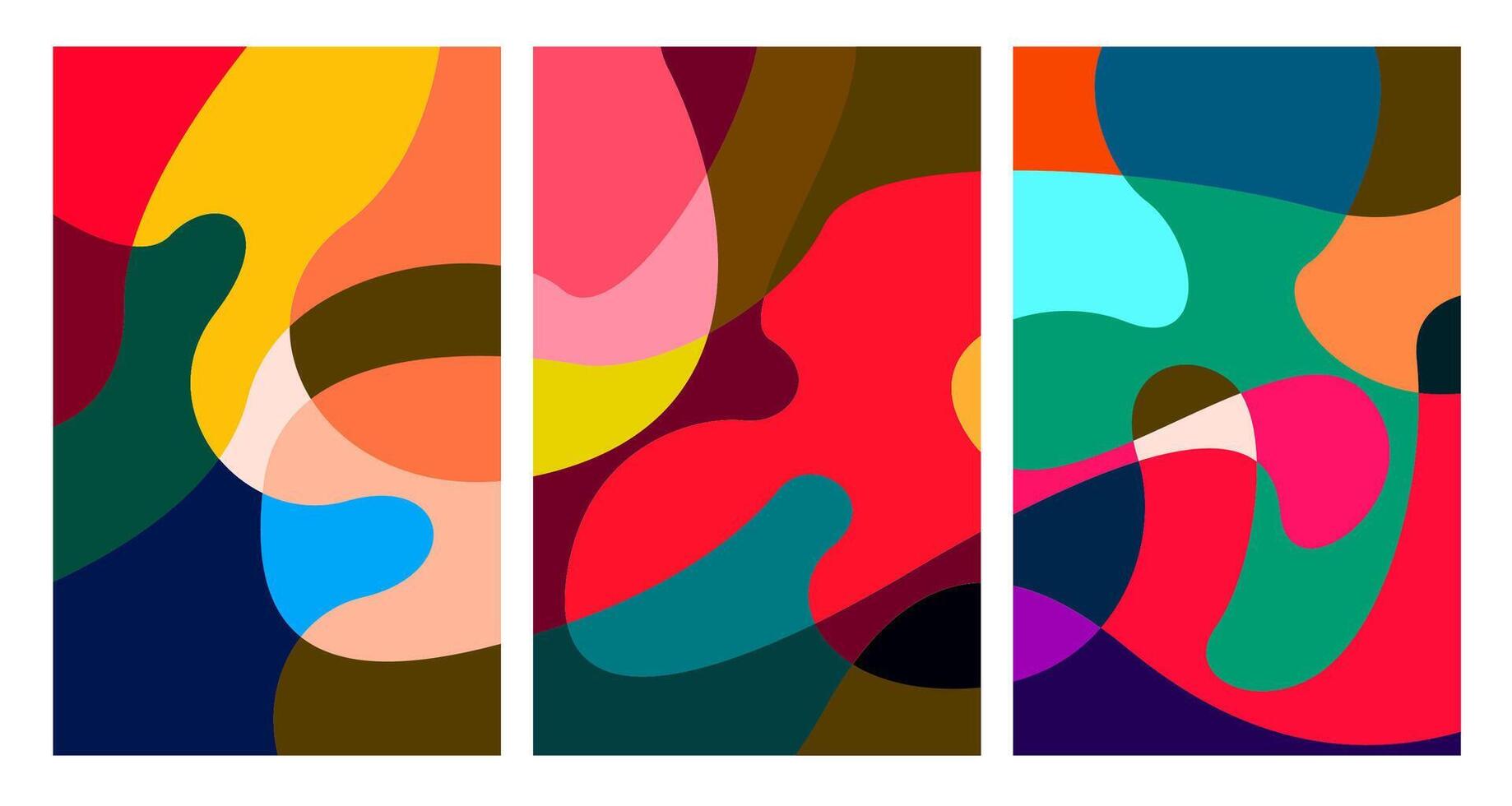 colorful abstract psychedelic liquid and fluid background pattern vector
