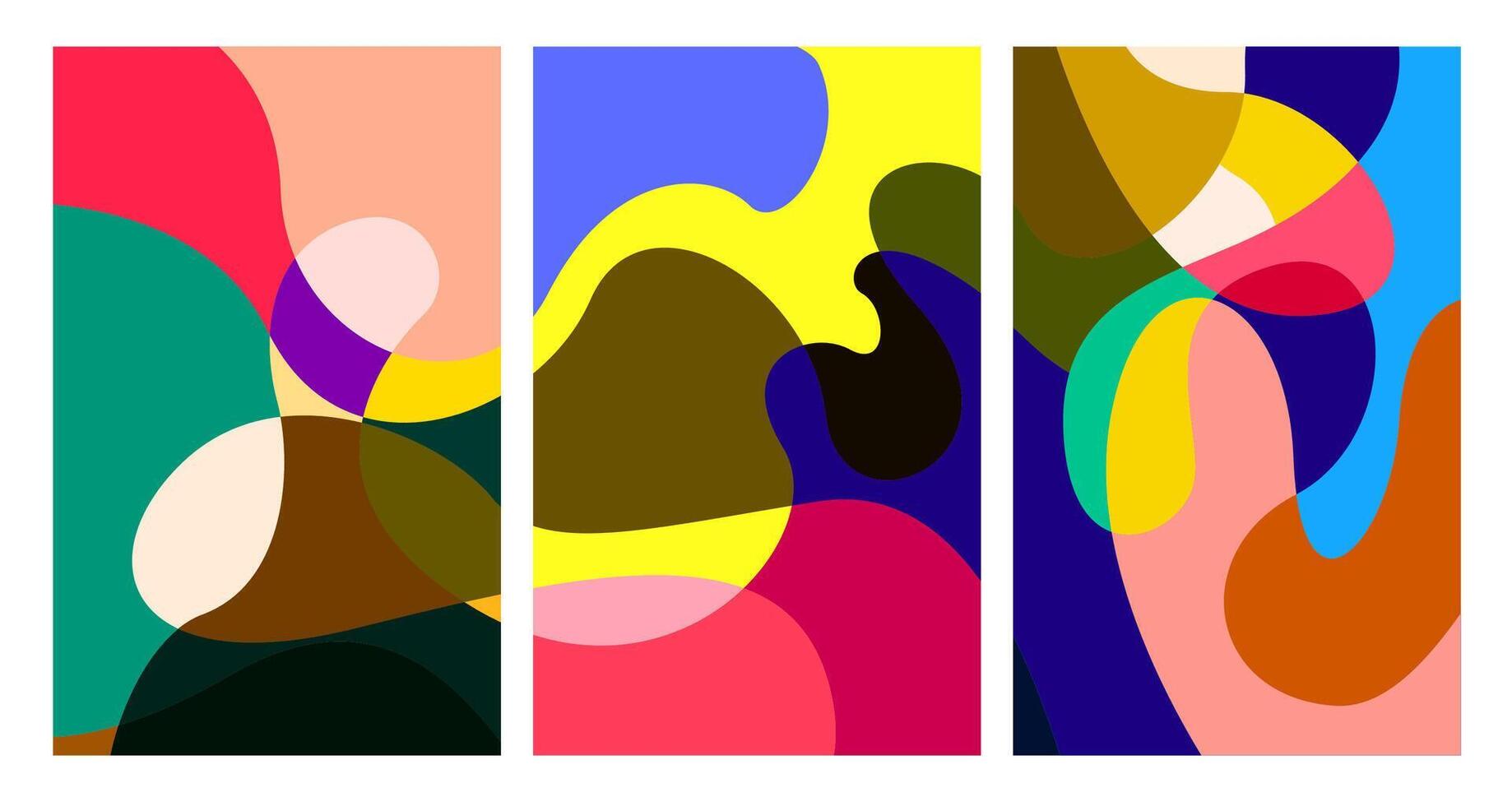 colorful abstract psychedelic liquid and fluid background pattern vector