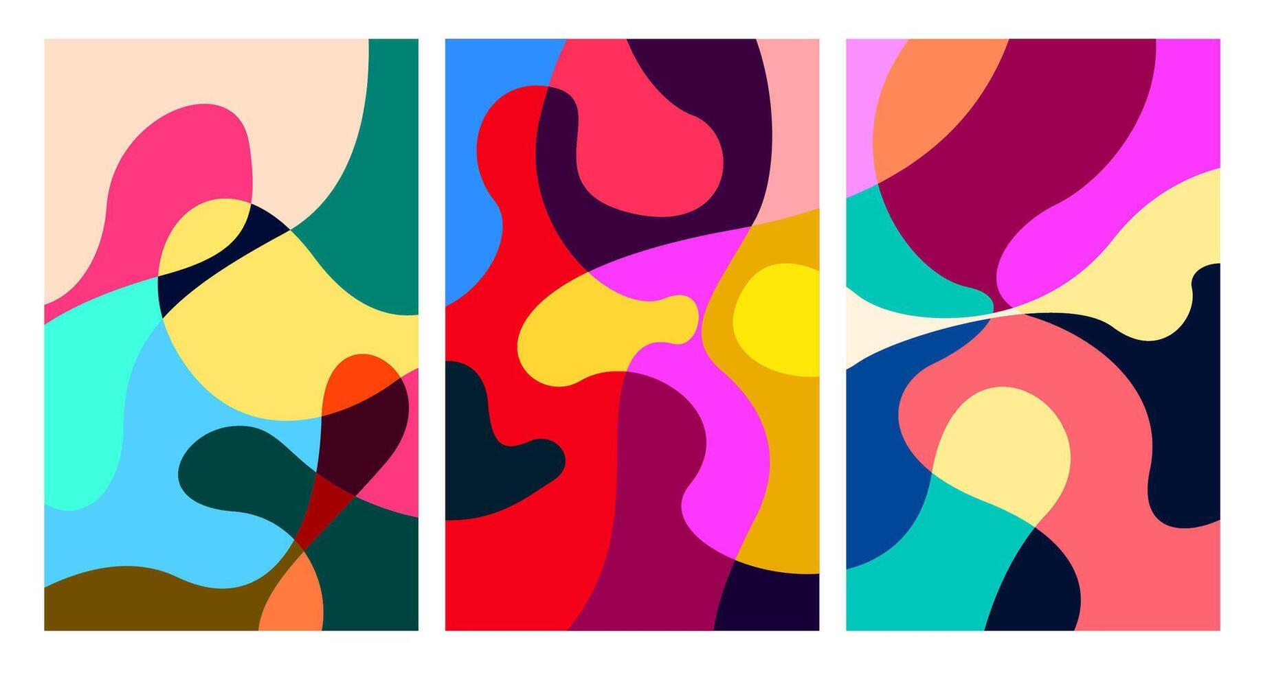 colorful abstract psychedelic liquid and fluid background pattern vector