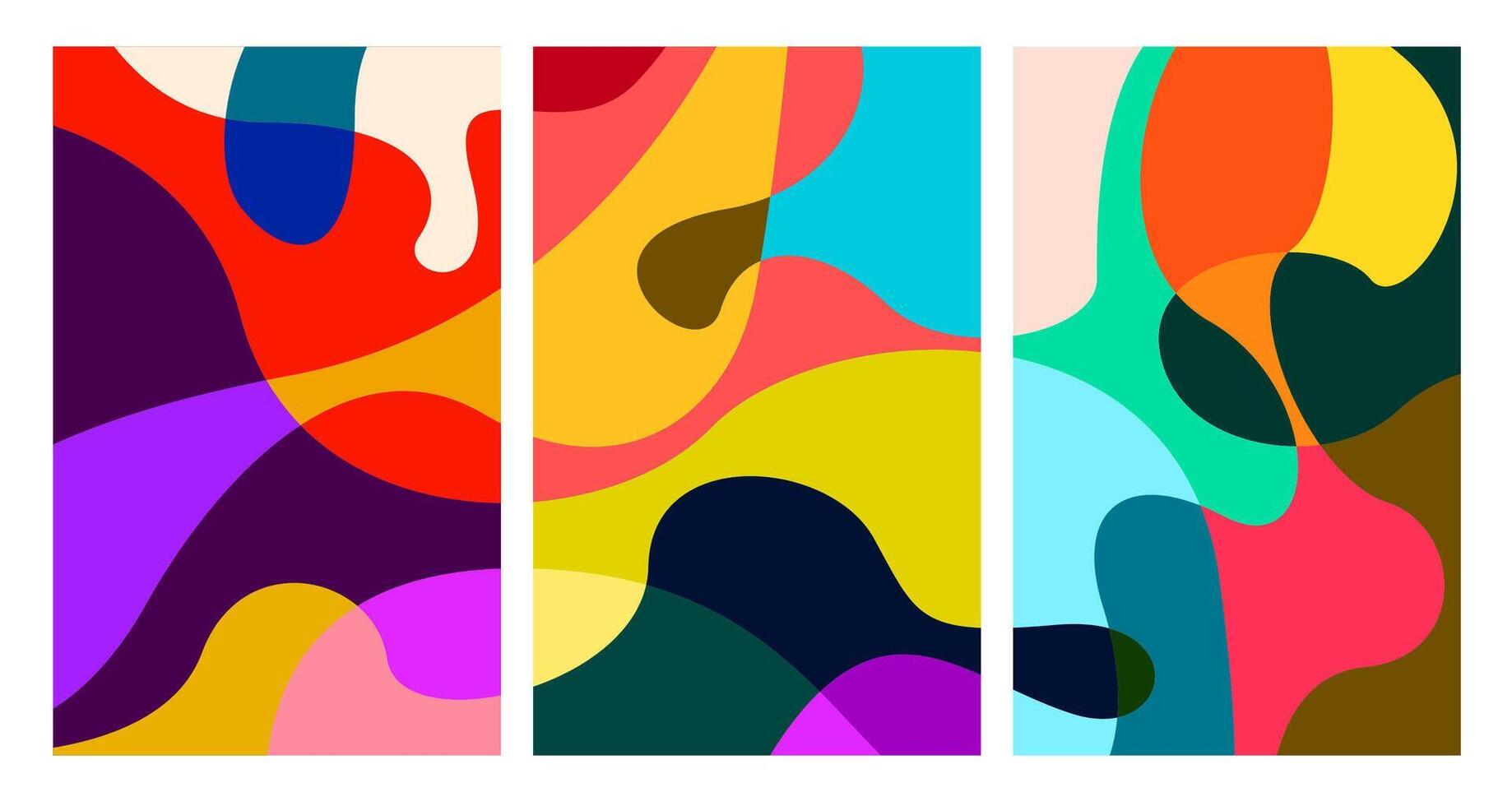 colorful abstract psychedelic liquid and fluid background pattern vector