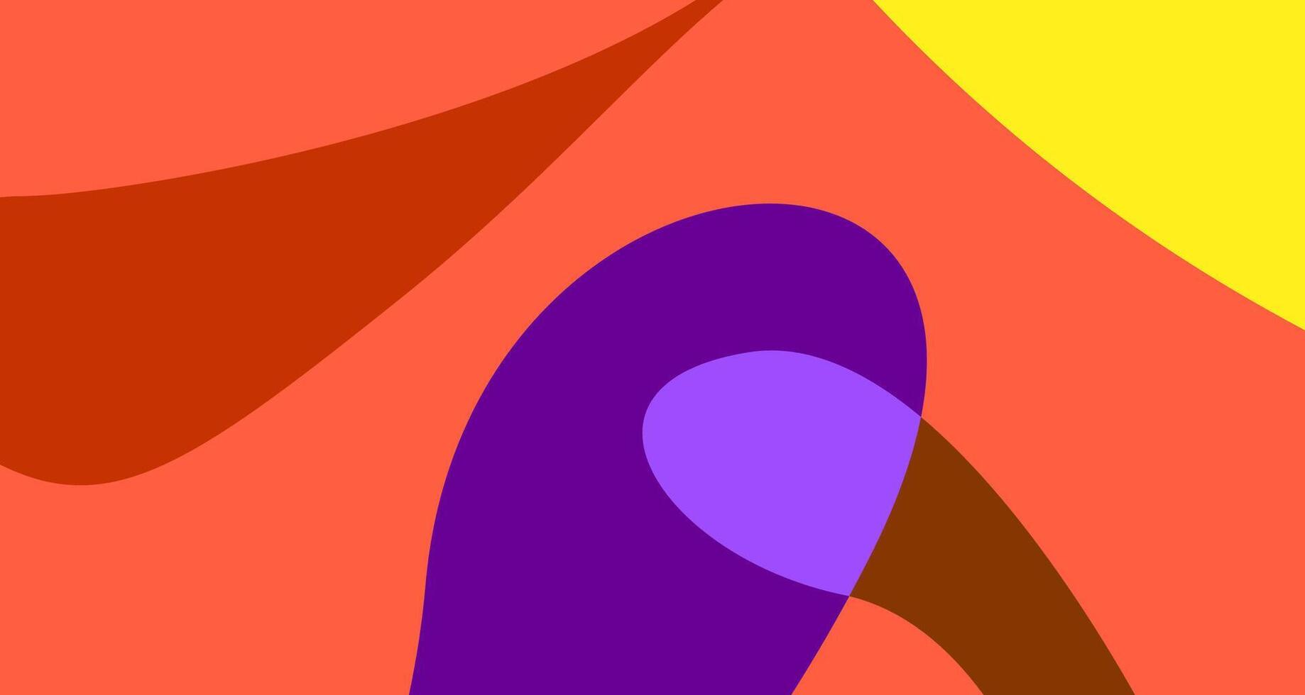 Minimalist simple flat colorful fluid geometric abstract background for summer vector