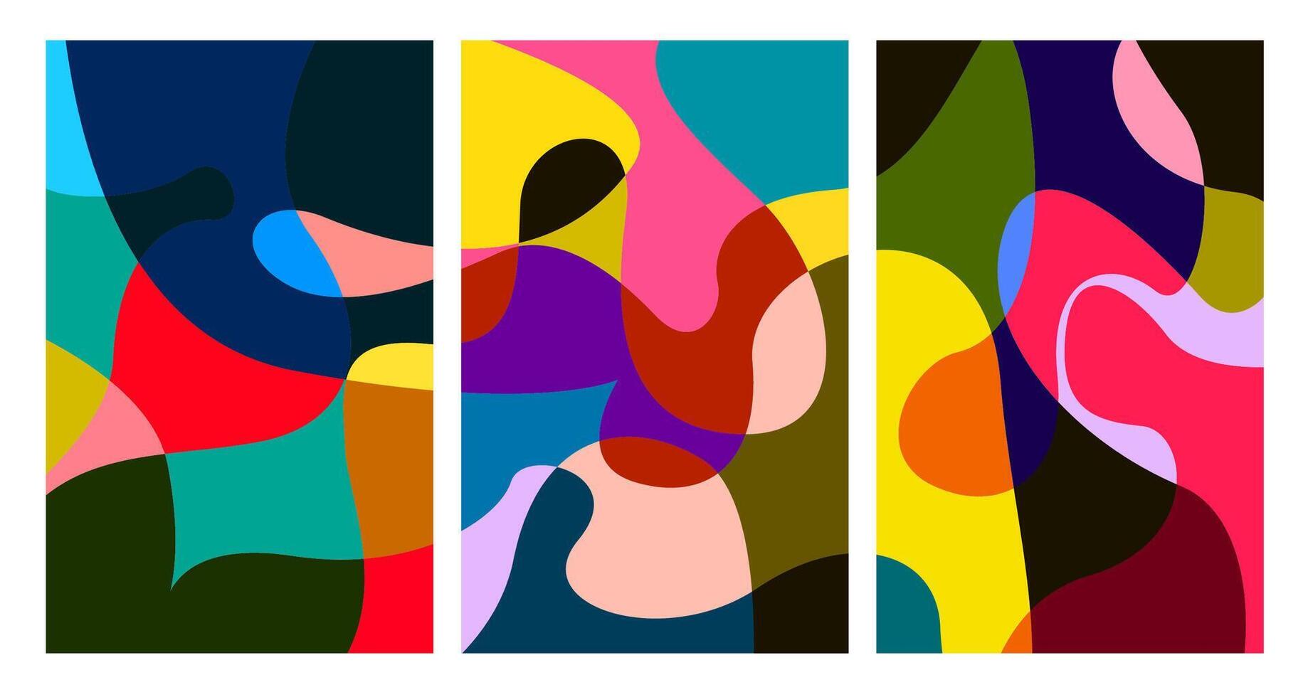 colorful abstract psychedelic liquid and fluid background pattern vector