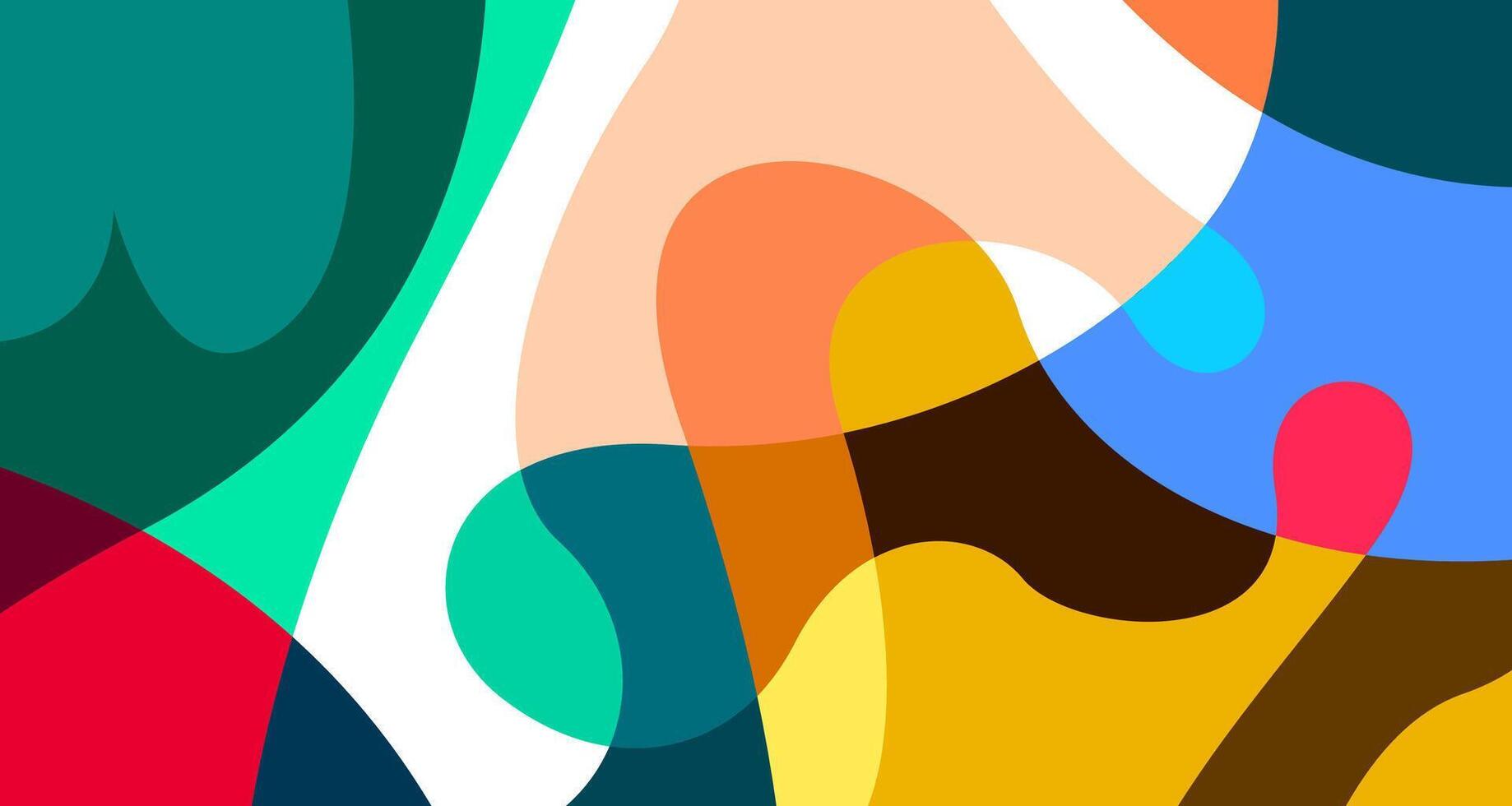 Colorful abstract fluid and psychedelic flat background for summer holiday party vector