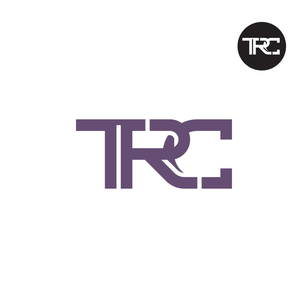 TRC Logo Letter Monogram Design vector