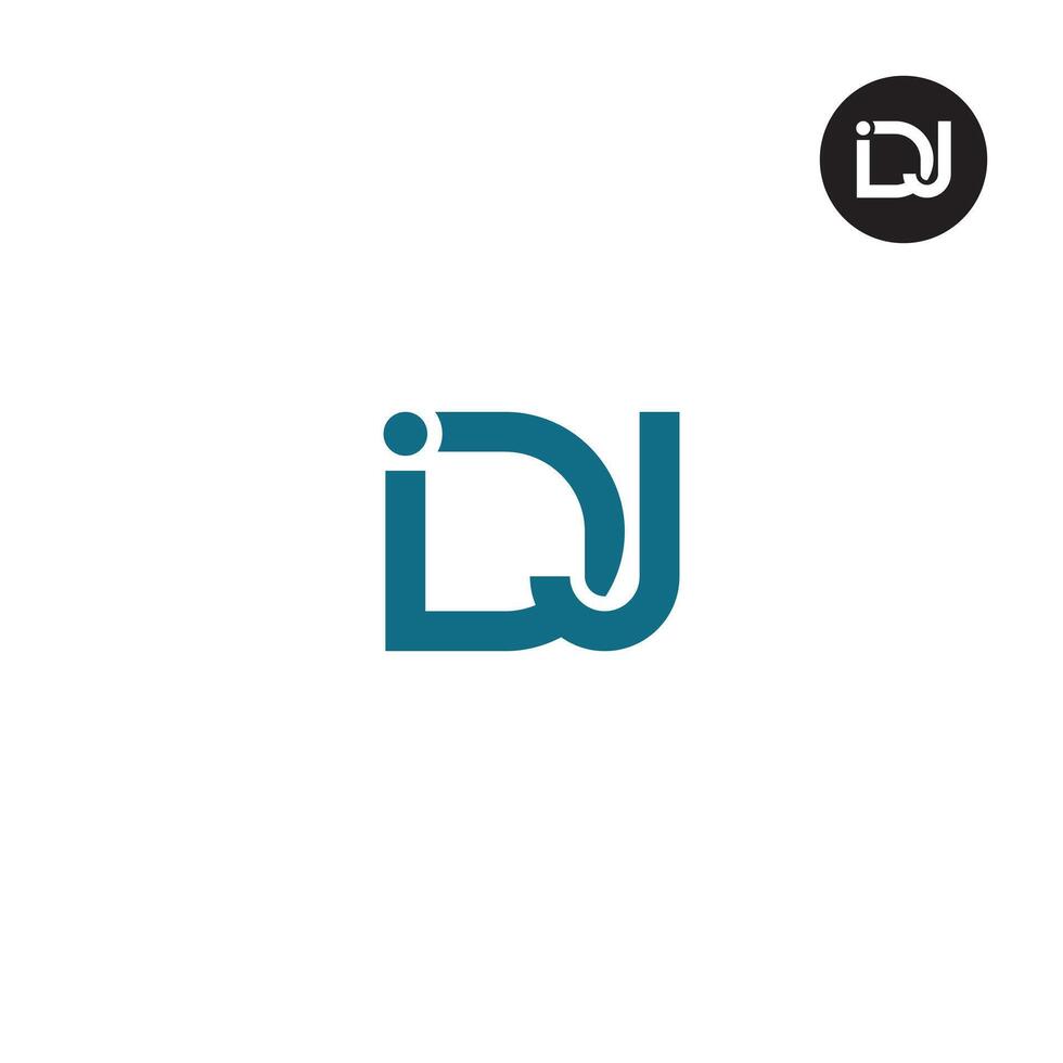 IDJ Logo Letter Monogram Design vector