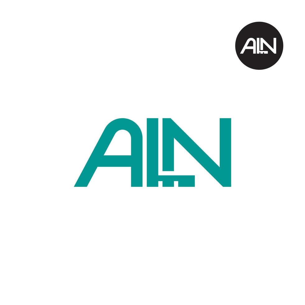 ALN Logo Letter Monogram Design vector