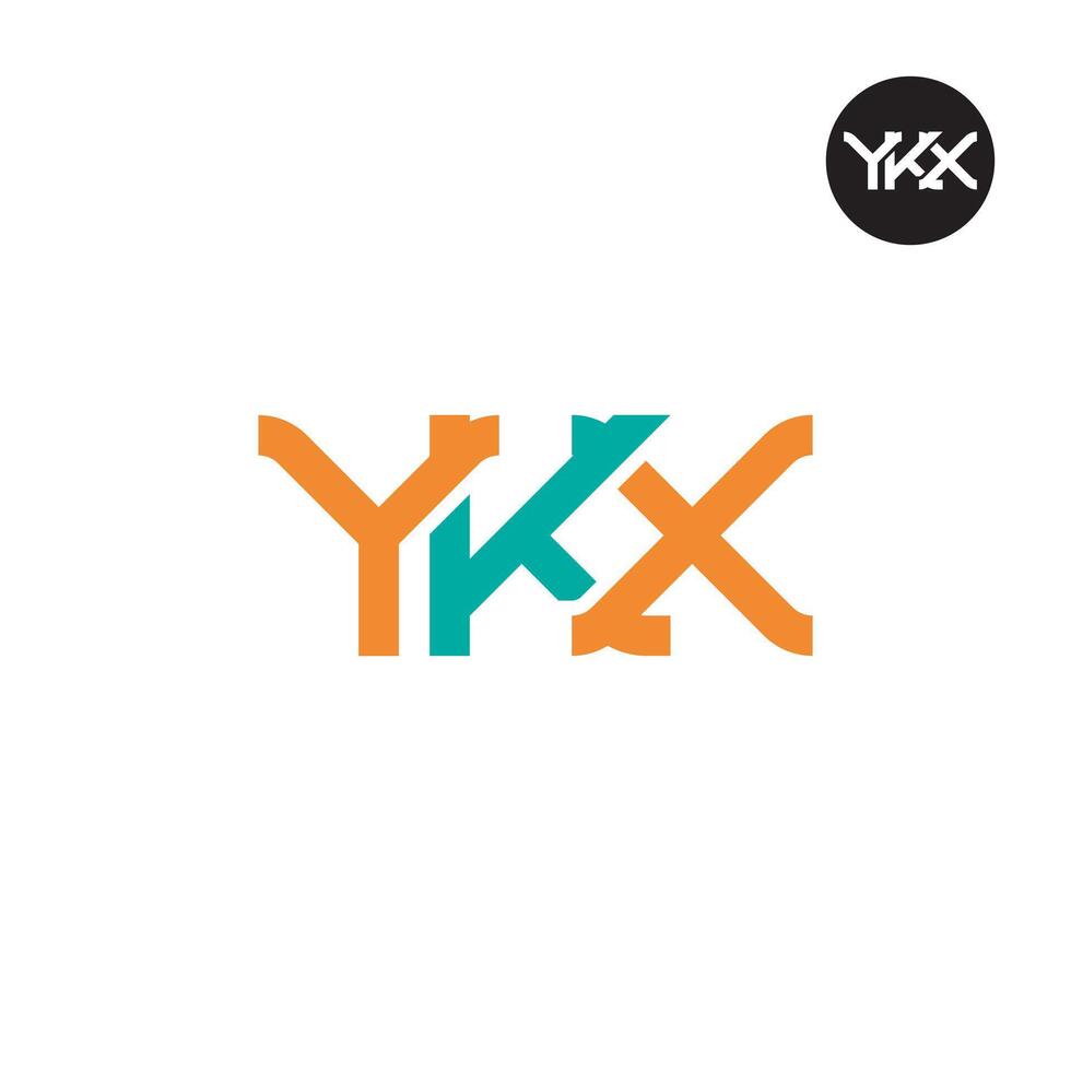 YKX Logo Letter Monogram Design vector