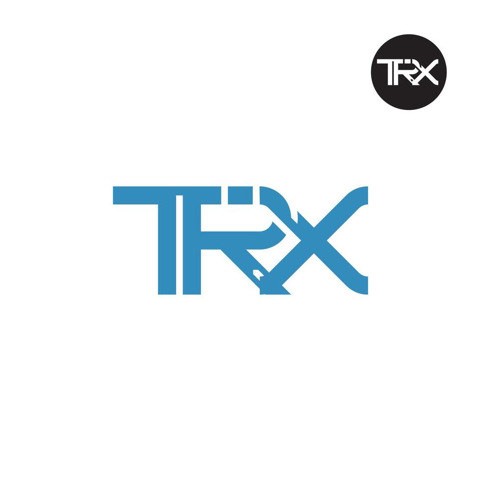 TRX Logo Letter Monogram Design vector