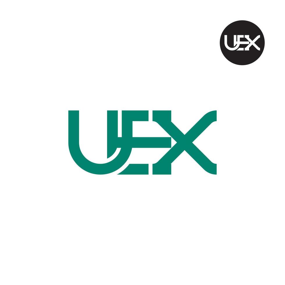 UEX Logo Letter Monogram Design vector