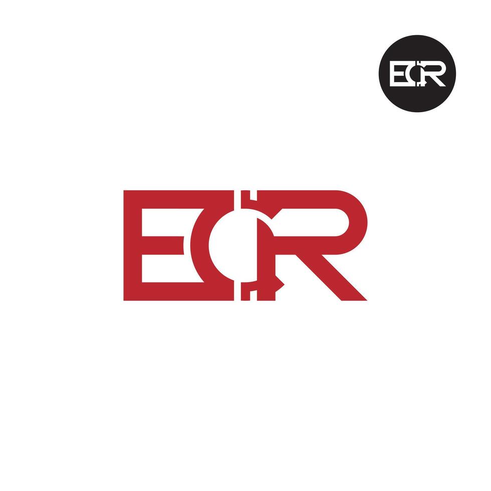 ECR Logo Letter Monogram Design vector