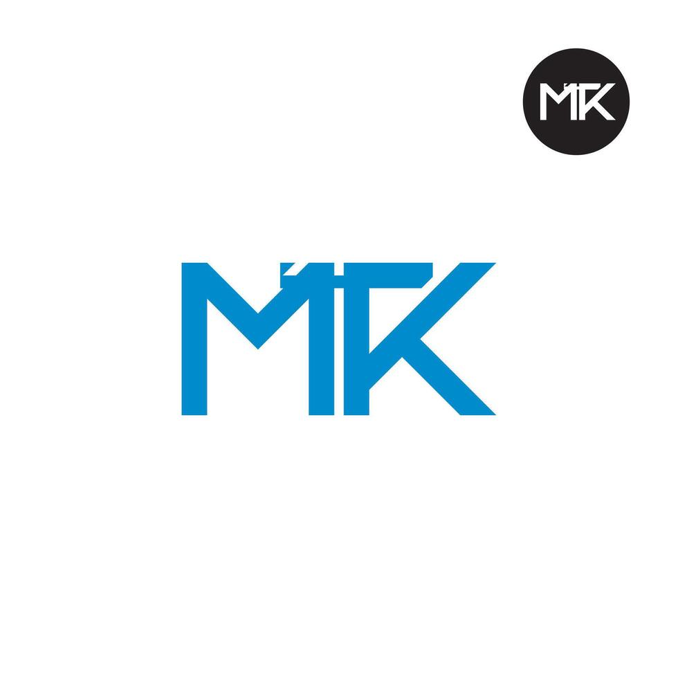 MTK Logo Letter Monogram Design vector
