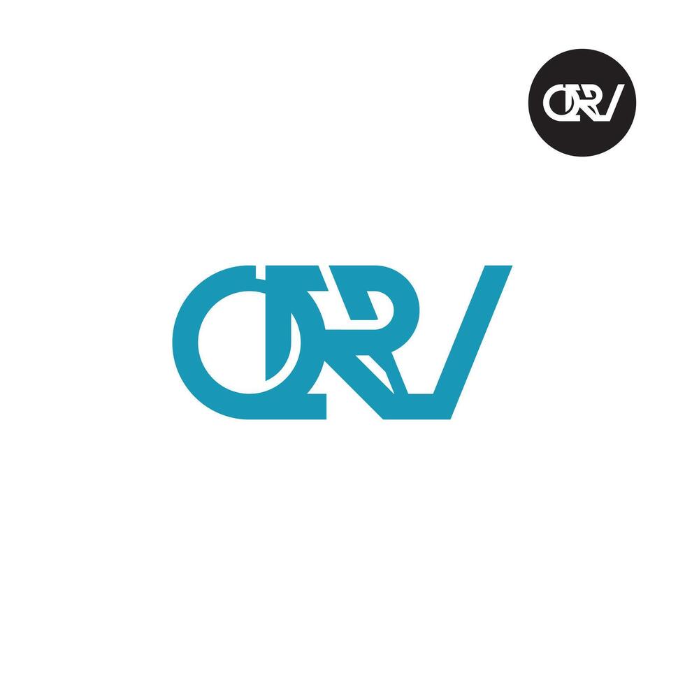 QRV Logo Letter Monogram Design vector