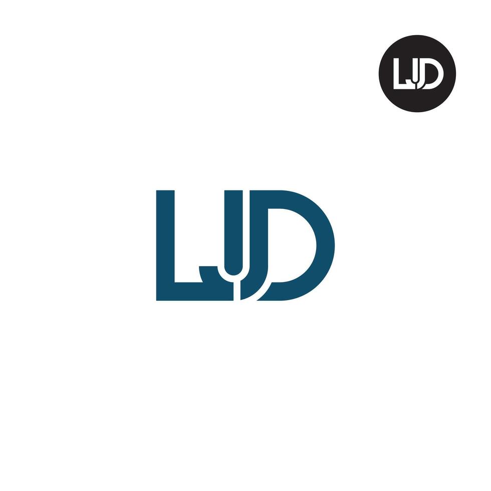LJD Logo Letter Monogram Design vector