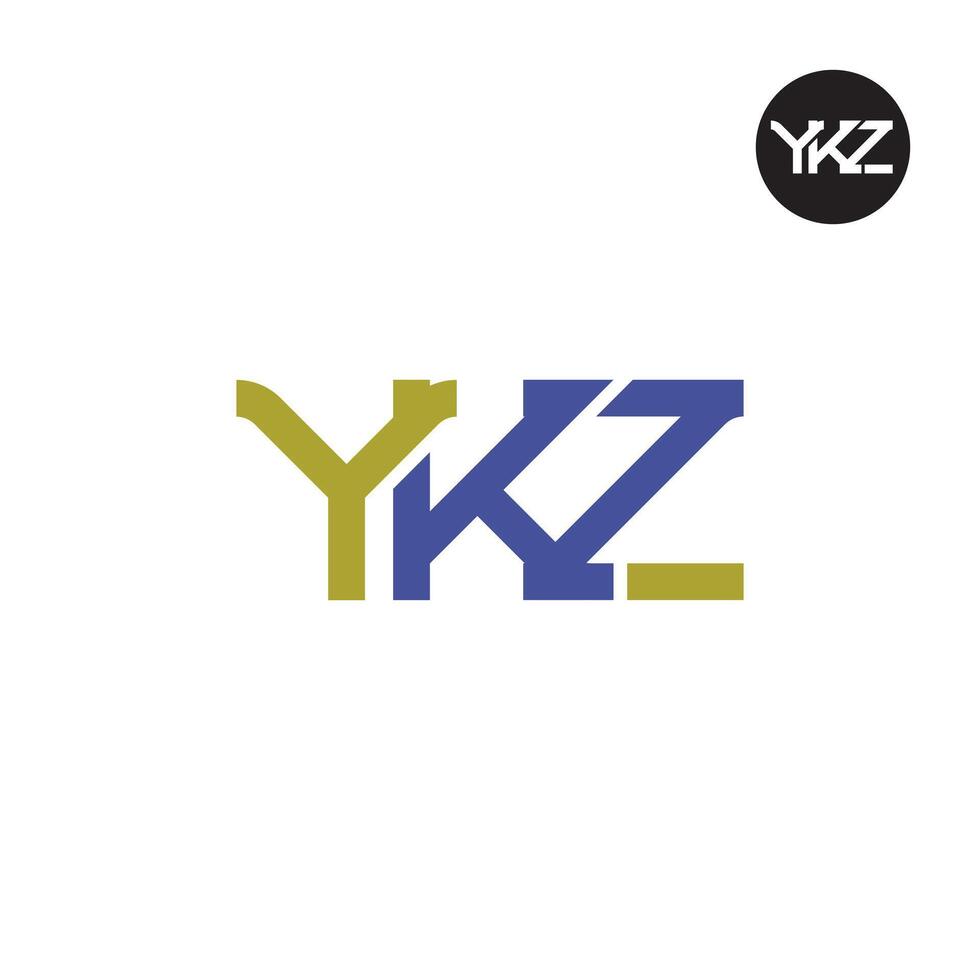 YKZ Logo Letter Monogram Design vector