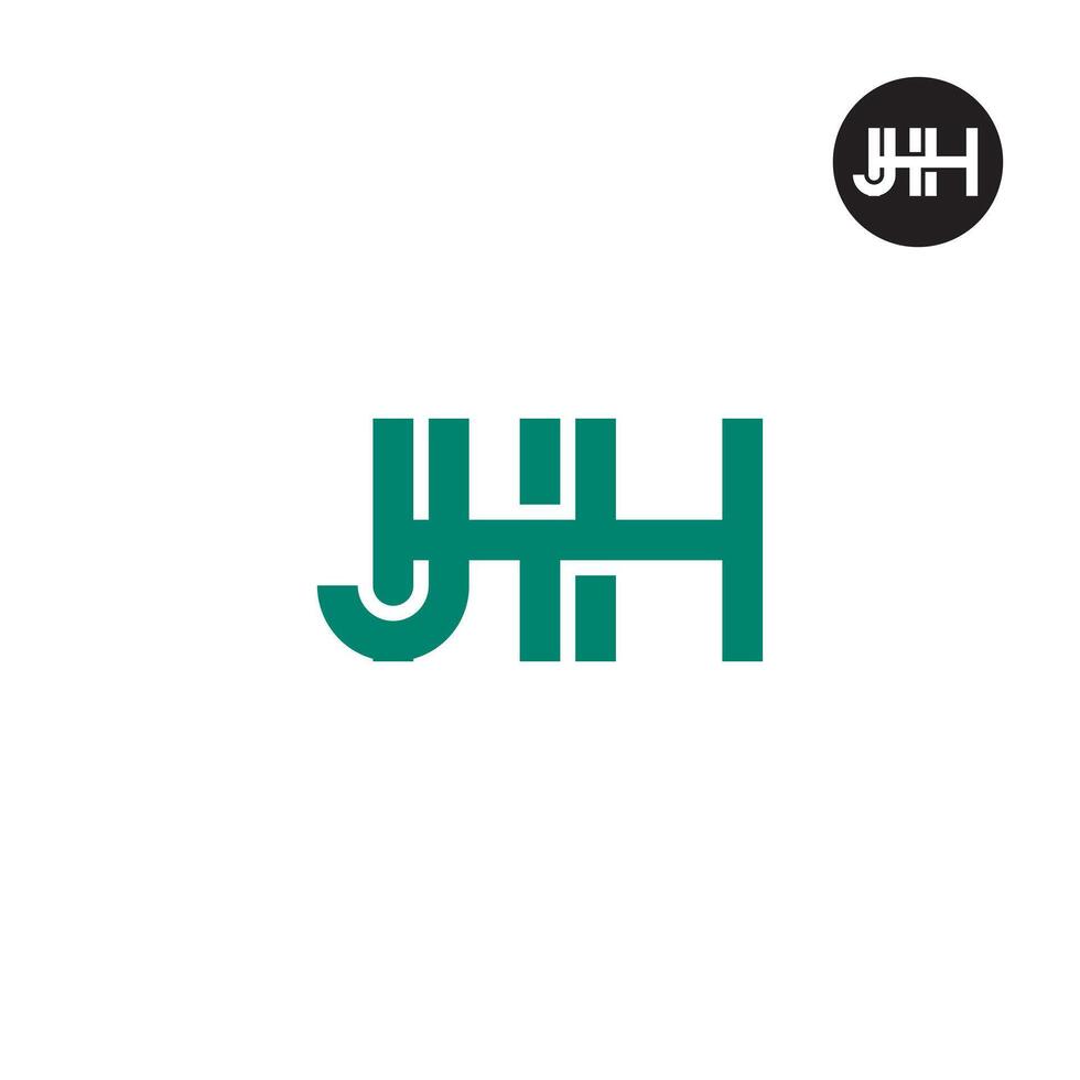 JHH Logo Letter Monogram Design vector