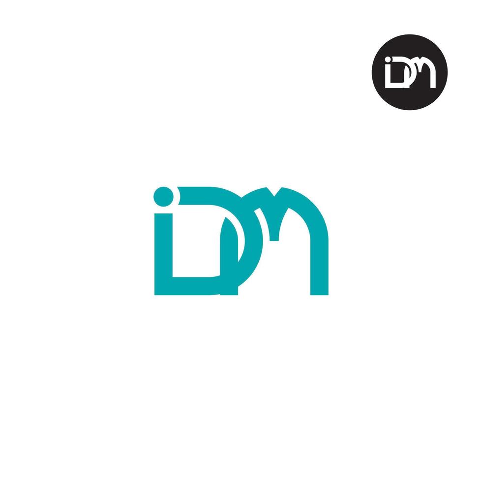 IDM Logo Letter Monogram Design vector