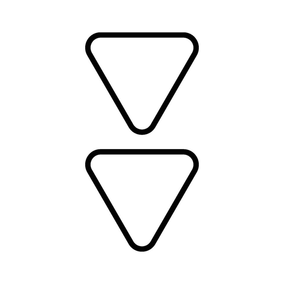 scroll down icon vector