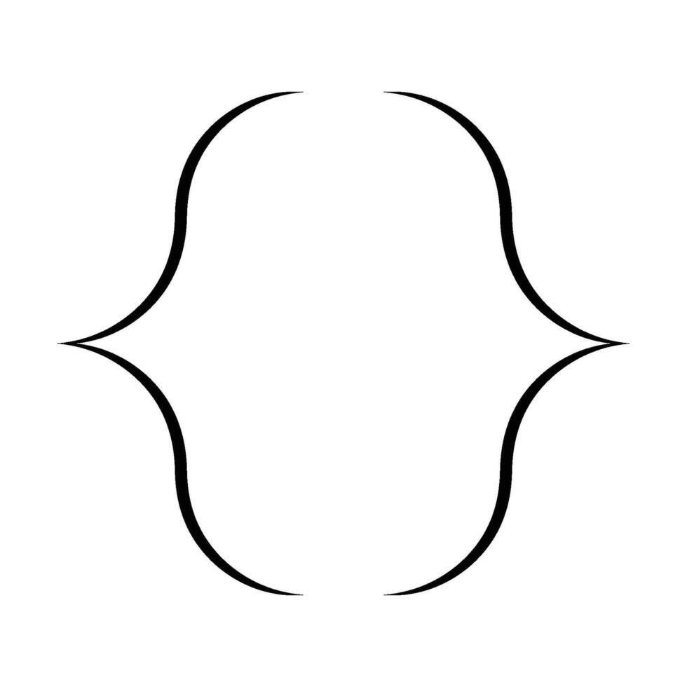 Brace Icon. Bracket, Curly icon vector