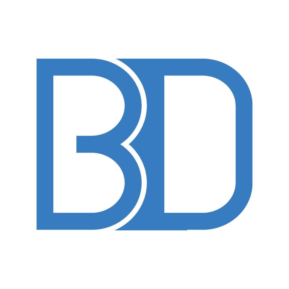 bd letter logo vector