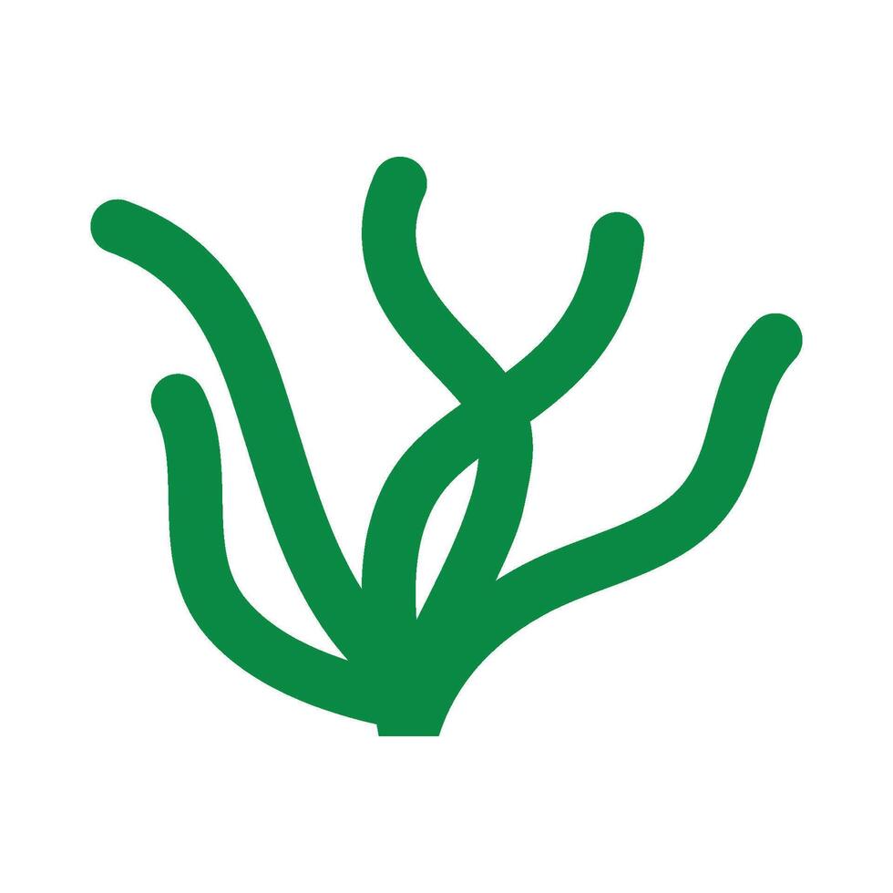 seaweed icon logo vector