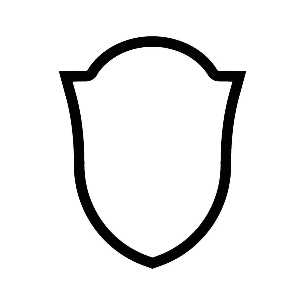 shield icon element line vector