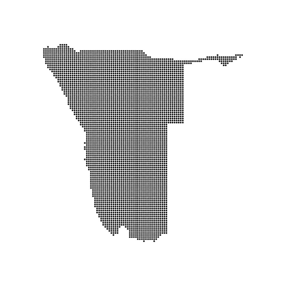 namibia country map icon vector