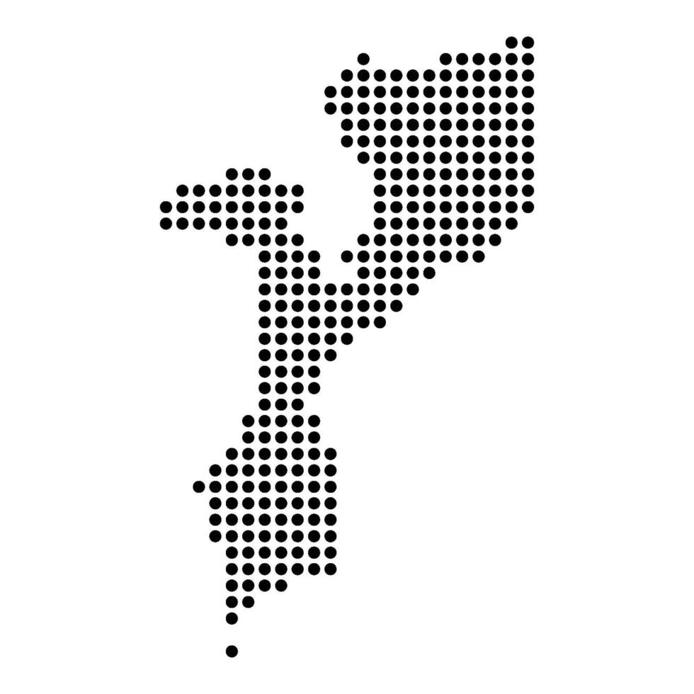 mozambique map icon vector