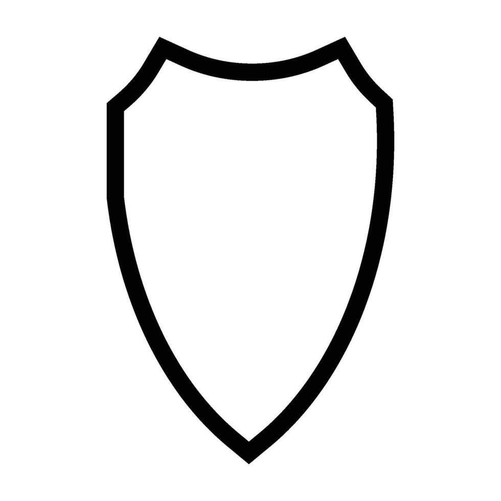 shield icon element line vector