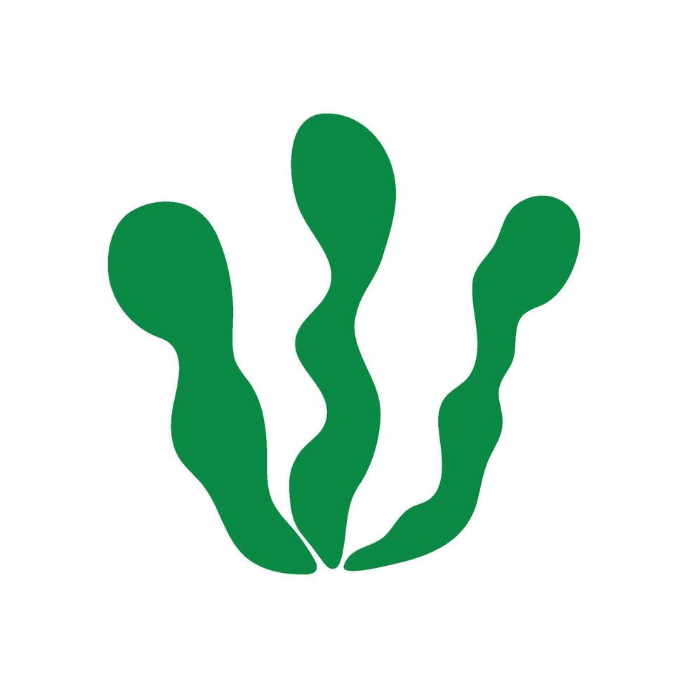 seaweed icon logo vector