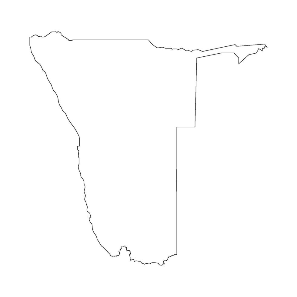 namibia country map icon vector