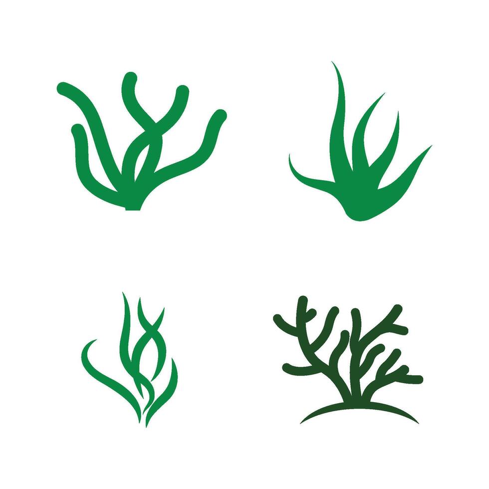 seaweed icon logo vector