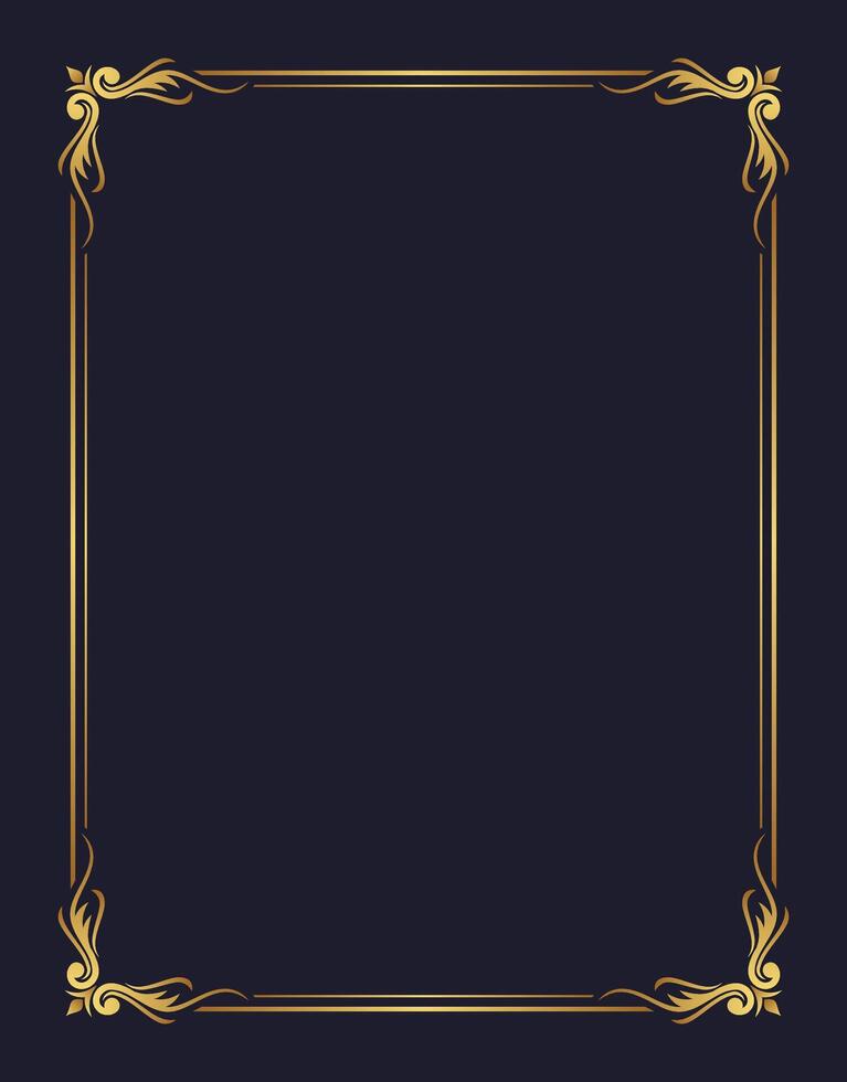 Invitation template with vintage ornamental frame vector