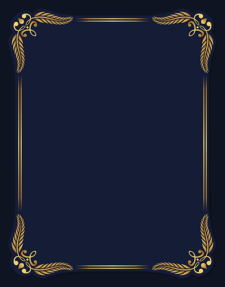 Invitation template with vintage ornamental frame vector
