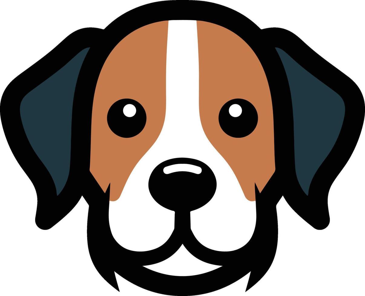 Simple dog logo design vector
