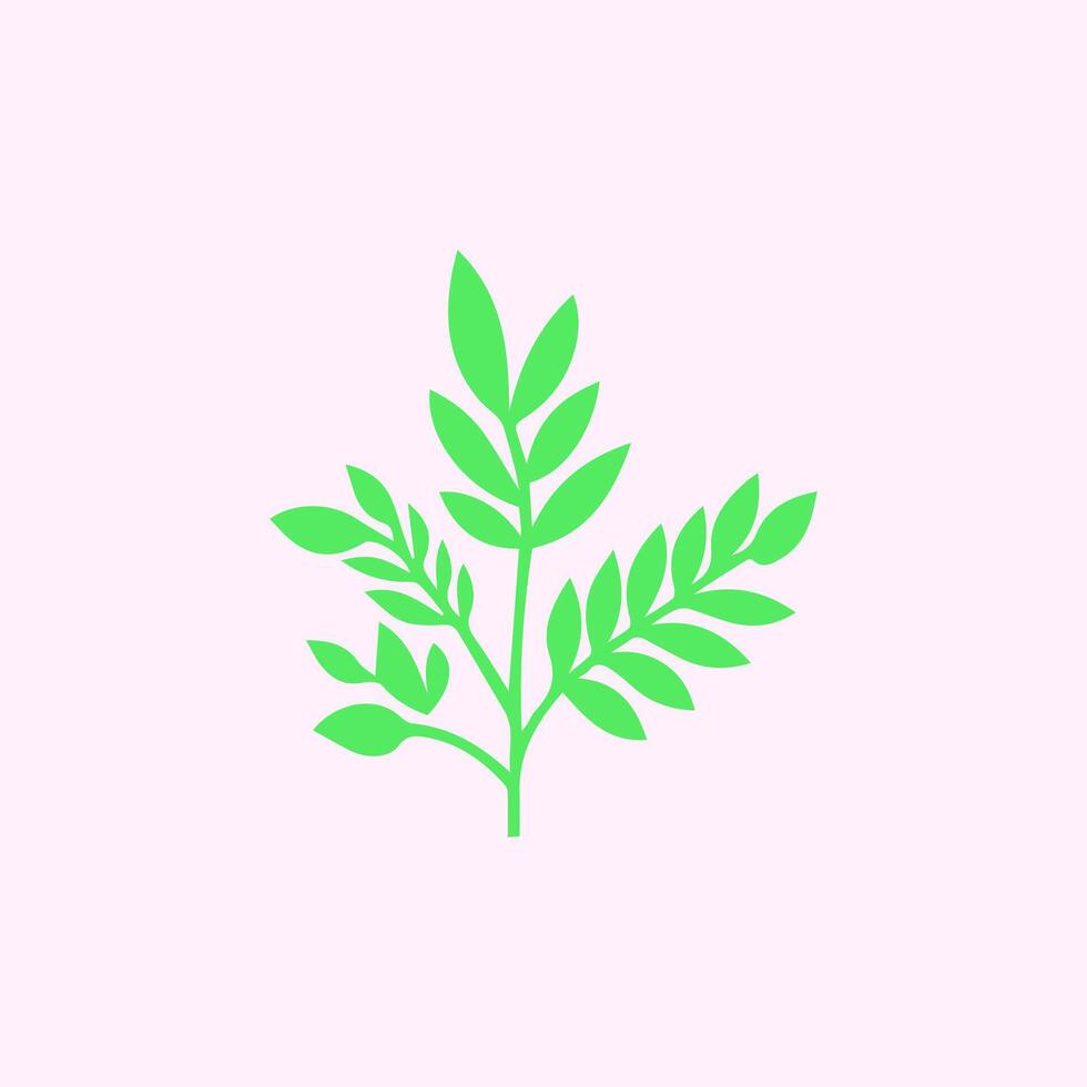 Flower and leaves, Spring art wallpaper with botanical vector