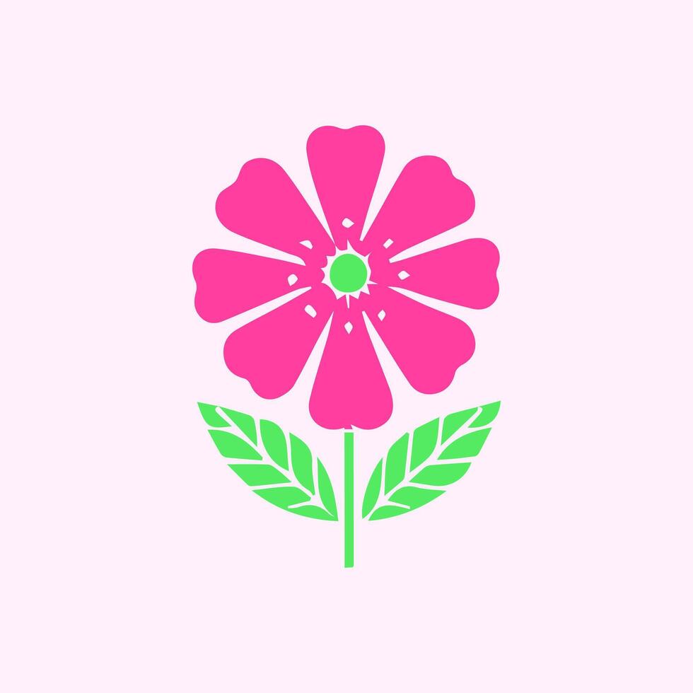 Flower and leaves, Spring art wallpaper with botanical vector